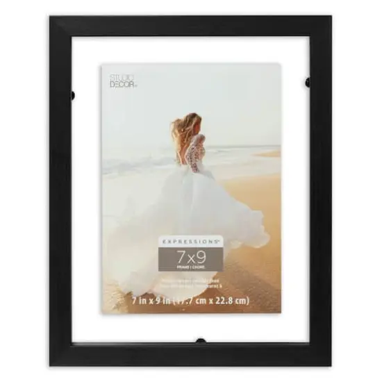 Expressions&trade; 7" x 9" Black Float Frame by Studio D&eacute;cor&reg; {1}