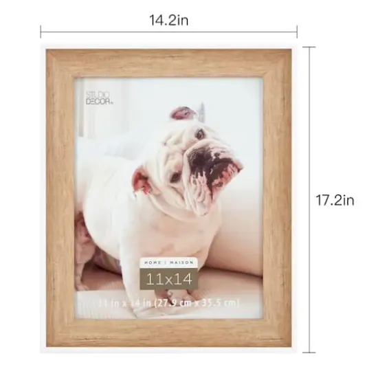 Home 11" x 14" White & Natural Picture Frame by Studio Décor® {5}