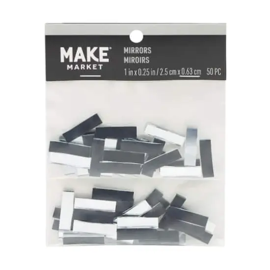 1" Rectangle Glass Mirrors, 50ct. by Make Market&reg; {1}