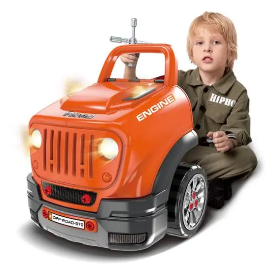 The Bubble Factory Orange ATV Car Mechanic Engine Workshop {10}