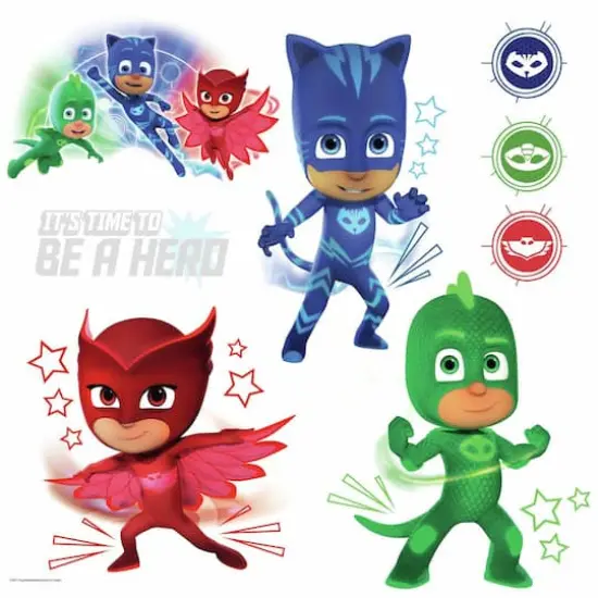 RoomMates PJ Masks Peel & Stick Wall Decals {3}