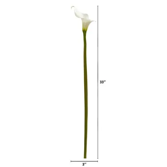 White Calla Lily Flower Stems, 4ct. {3}