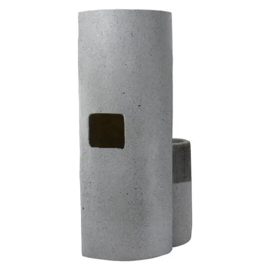 24" Gray Speckled Modern Style 3-Tier Rainfall Outdoor Water Fountain {7}