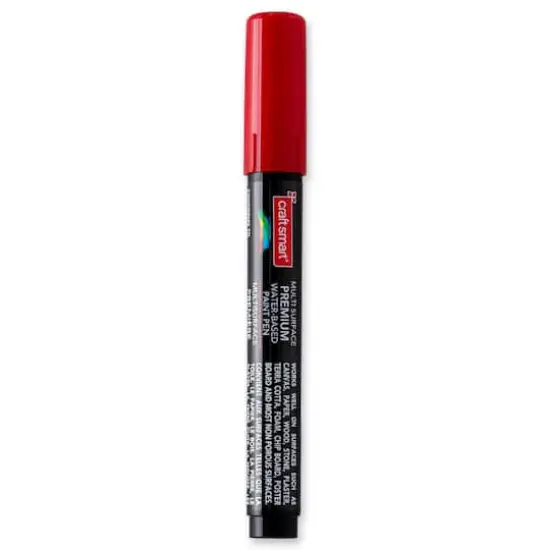 Premium Broad Tip Matte Water-Based Paint Pen by Craft Smart&reg; Red {6}