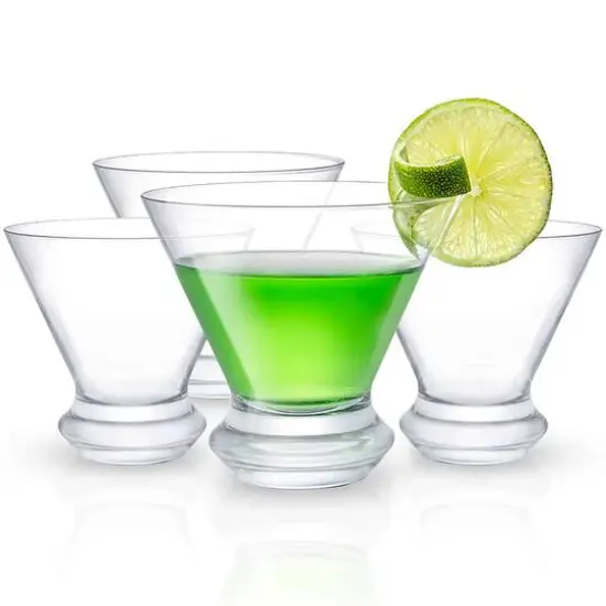 JoyJolt&reg; Cosmos Crystal Martini Glasses, 4ct. {1}