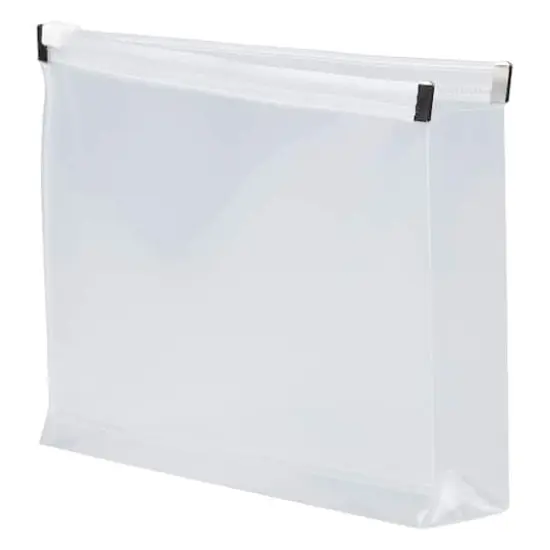 JAM Paper 5.25" x 8" Clear Plastic Zip Closure Envelopes, 12ct. {4}