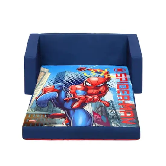 Marvel Spider Man Cozee Flip Out 2 In 1 Convertible Sofa To Lounger For Kids  {4}