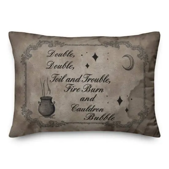 Double Double Trouble 1 14" x 20" Throw Pillow {1}