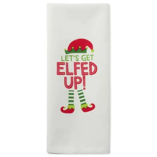 DII&reg; Assorted Elfed Up Holiday Printed Dishtowel Set {5}