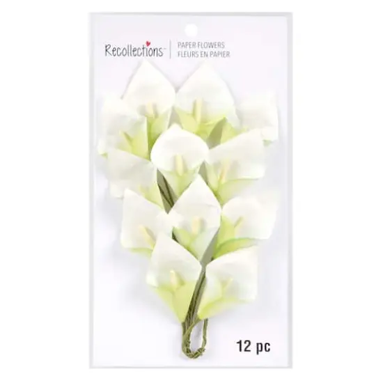 Calla Lily Paper Flowers by Recollections&trade;, 12ct. {5}