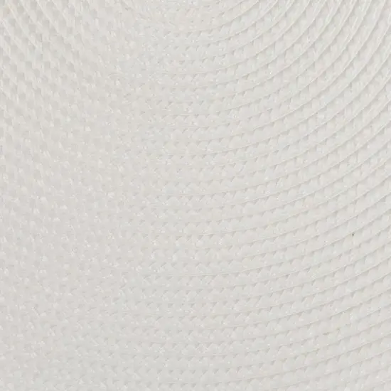 DII&reg; Round Plastic Woven Placemats, 6ct. White {5}