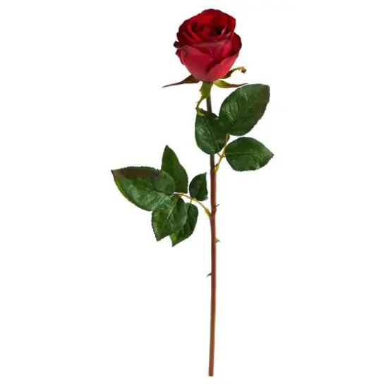 Red Rose Bud Stem, 6ct. {1}