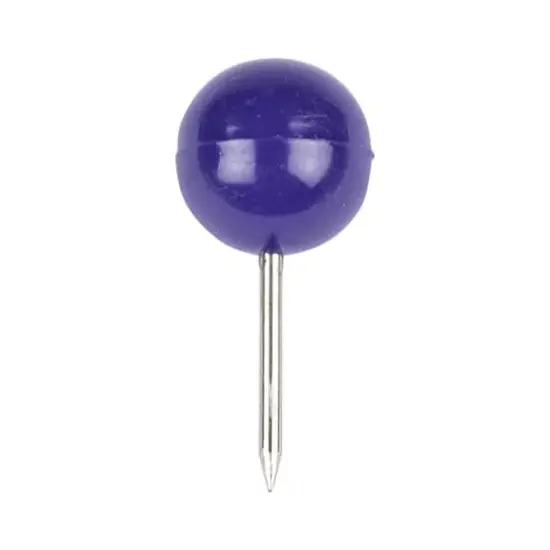 JAM Paper Colorful Round Push Pins, 100ct. Purple {4}