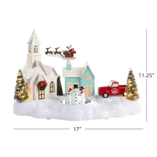 17" Animated & Musical LED Vintage Village {4}