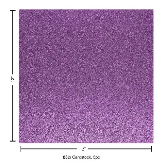 PA Paper&trade; Accents 12" x 12" Glitter Cardstock, 5 Sheets Sweet Pea {5}