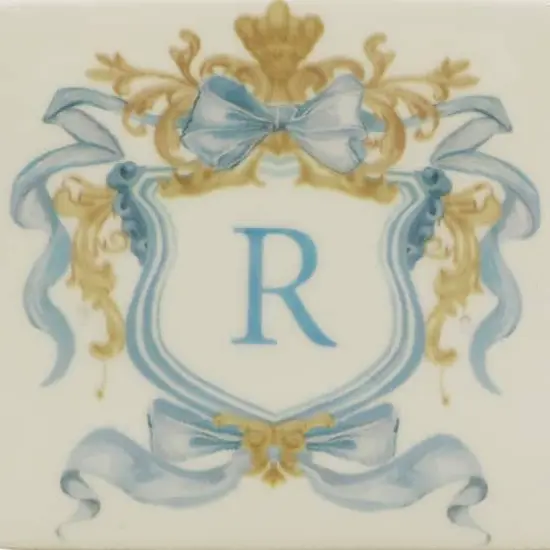 4.5" x 4" Ceramic Monogram D&eacute;cor by Ashland&reg; R {5}