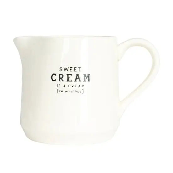 Hello Honey® White Charming Stoneware Creamer & Sugar Pot Set with Spoon {11}