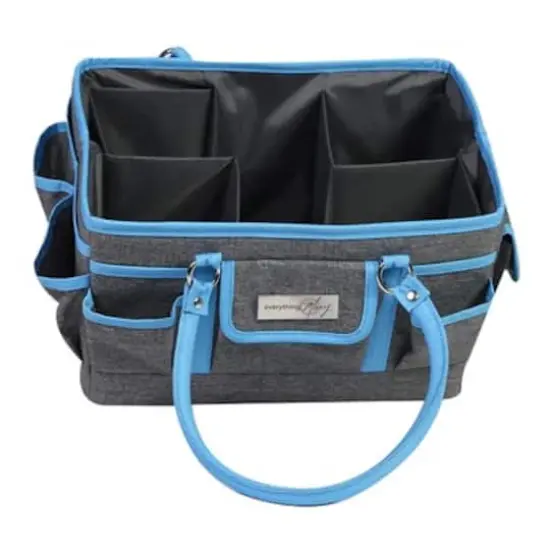 Everything Mary Blue Craft Bag Organizer Tote {6}