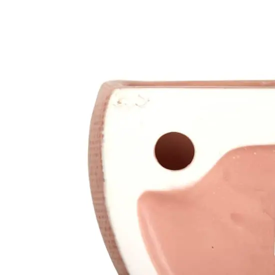 Hello Honey&reg; Stoneware Wall Planters Set Pink {8}