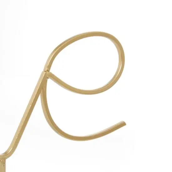 18" Gold Contemporary Love Decorative Sign {6}