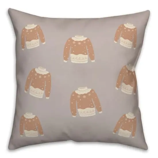 Sweater Weather 18x18 Throw Pillow {1}