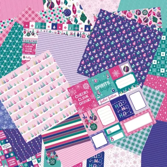 6" x 6" Jewels & Jolly Double-Sided Paper Pad, 24 Sheets by Recollections™ {4}