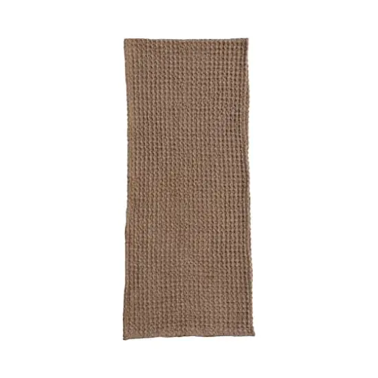 Hello Honey&reg; 6ft. Brown Waffle Weave Cotton Table Runner {1}