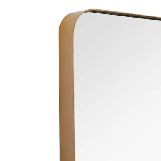 Gold Iron Contemporary Wall Mirror, 13" x 13" x 2" {4}