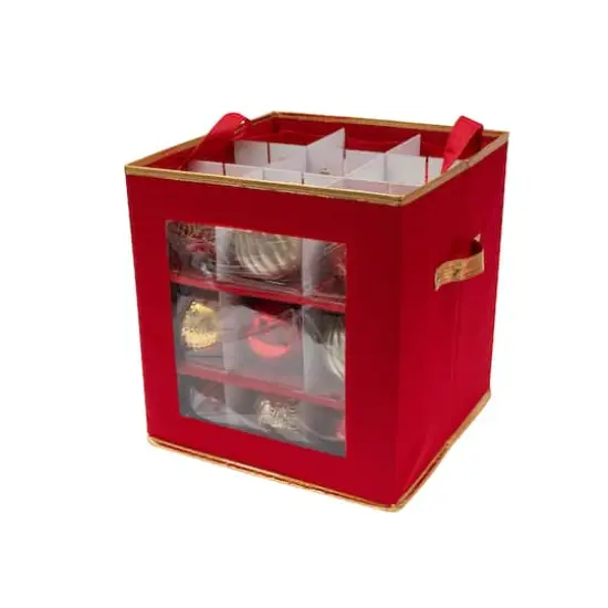 Simplify Large Ornament Storage Box with See-Through Window {7}