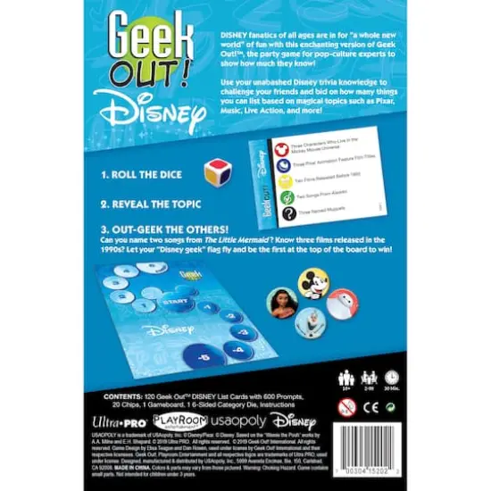 USAopoly Geek Out! Disney Game {4}