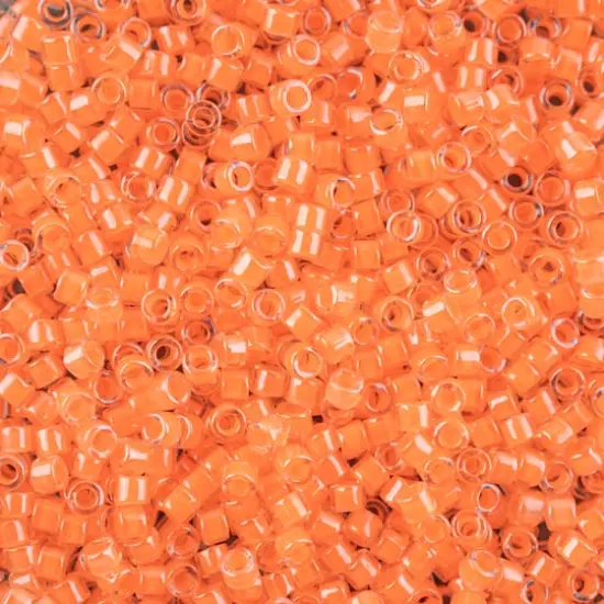 John Bead 11/0 Miyuki Delica Glass Seed Beads, 5g Light Orange Luminous Neon {1}