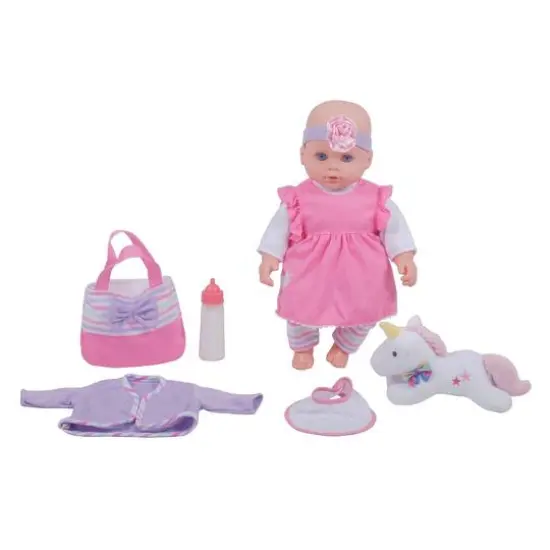 Dream Collection 16" Lovely Baby Doll With Unicorn {1}