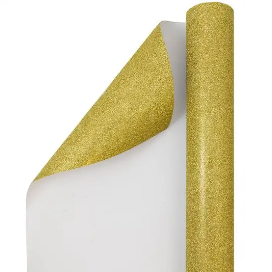 JAM Paper Glitter Gift Wrap Gold {2}
