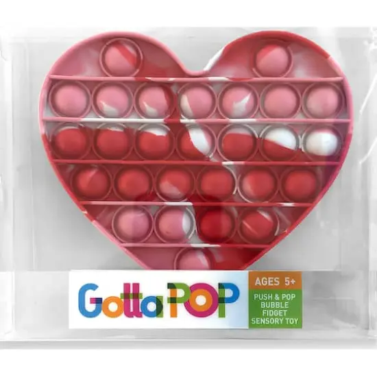 GottaPop Hearts Pop It Fidget Toy Party Favors, 6ct. {3}