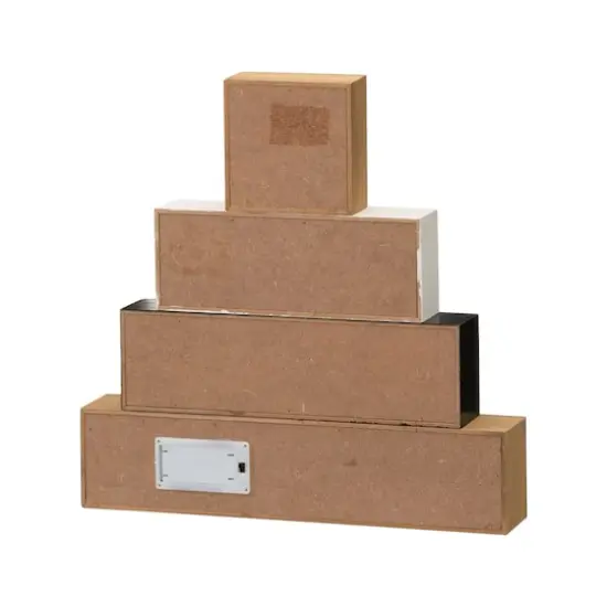 Glitzhome&reg; 12" LED Lighted Nativity Block Word Sign {9}