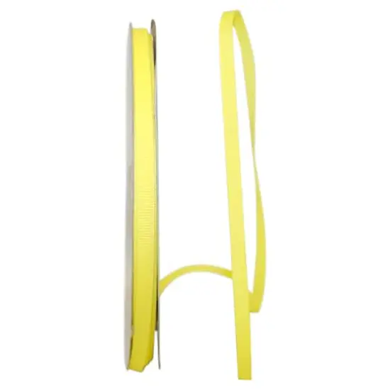 JAM Paper 1/4" Grosgrain Texture Ribbon Baby Maize {1}