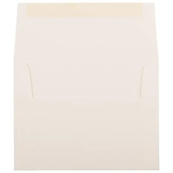 JAM Paper A2 Strathmore Invitation Envelopes, 50ct. Natural White Laid {4}
