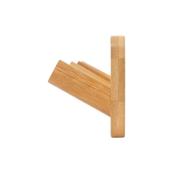 Simplify Black Over the Door Bamboo 4 Hook {6}