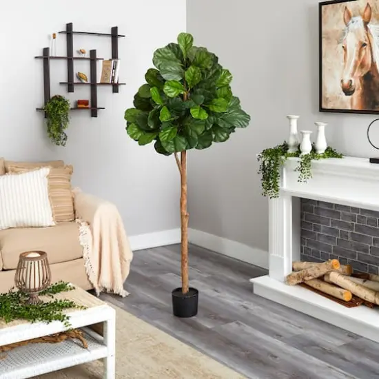 6ft. Potted Fiddle leaf Fig Artificial Tree {4}
