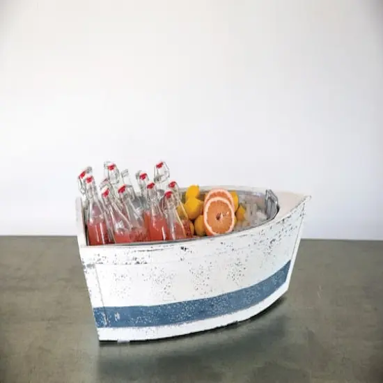 Hello Honey&reg; 33" Wood Boat with Tin Insert {3}