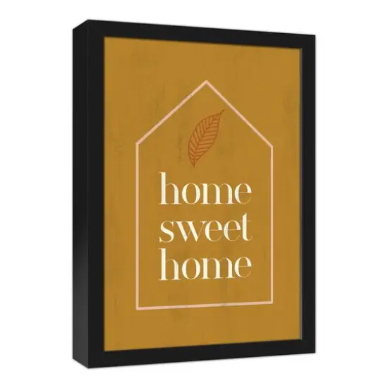 Home Sweet Home Black Framed Canvas Wall Art {3}
