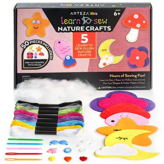 Arteza&reg; Kids Learn to Sew Nature Crafts Kit {1}