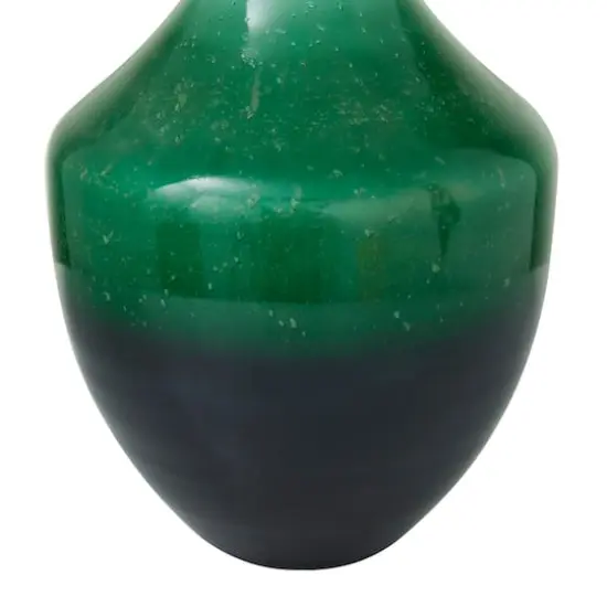 Green Glass Modern Vase, 22" x 12" x 12" {5}