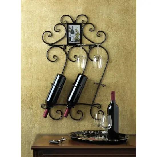 2.5ft. Scrollwork Wall Wine Rack {3}
