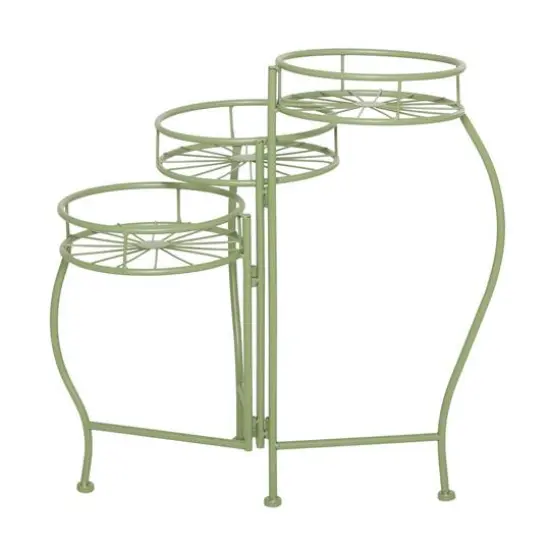 Green Iron Transitional Plantstand, 21" x 19" x 18" {6}