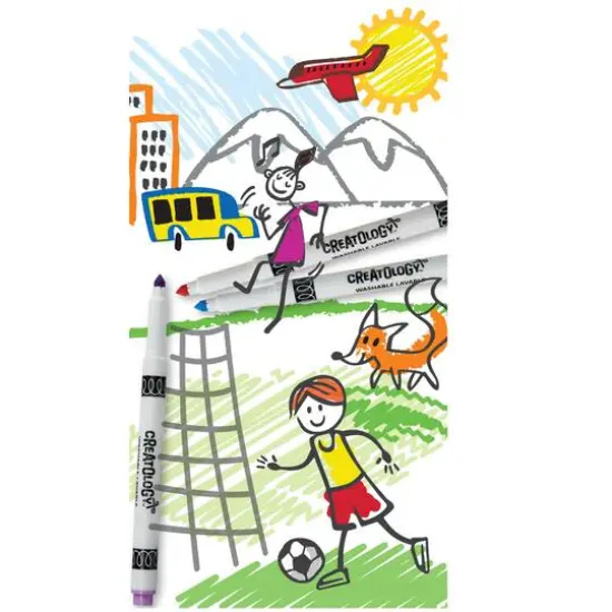 Round Tip Washable Markers by Creatology&trade; {6}