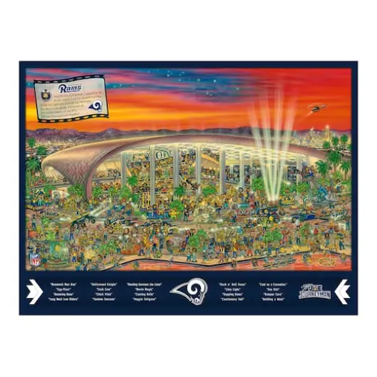 Joe Journeyman NFL 500 Piece Jigsaw Puzzle Los Angeles Rams {6}