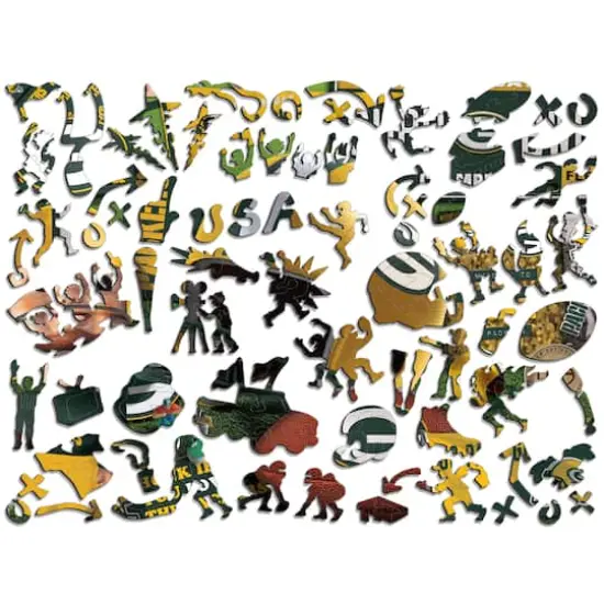 Retro Series Wooden Puzzle Green Bay Packers {4}