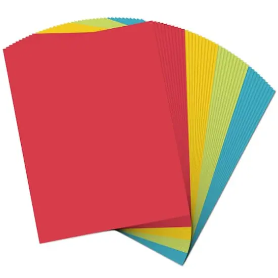 JAM Paper Assorted Bright Color Full Sheet Shipping Labels, 8.5" x 11" {5}