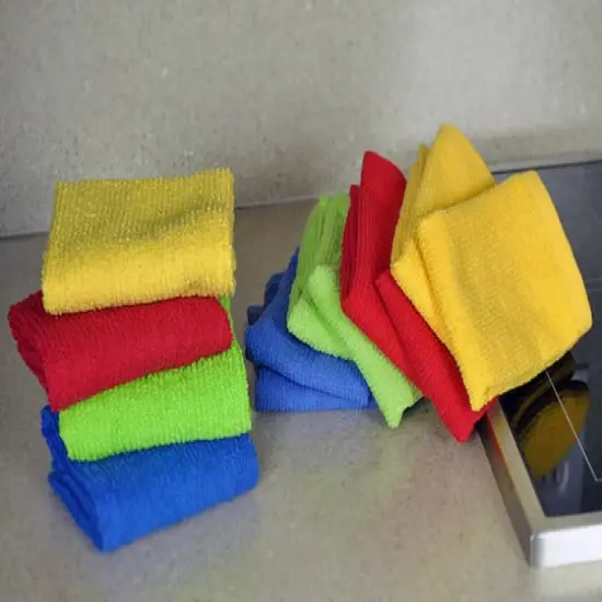 DII&reg; Assorted Primary Bar Mop Dishtowel & Dishcloth (Set of 8) {5}